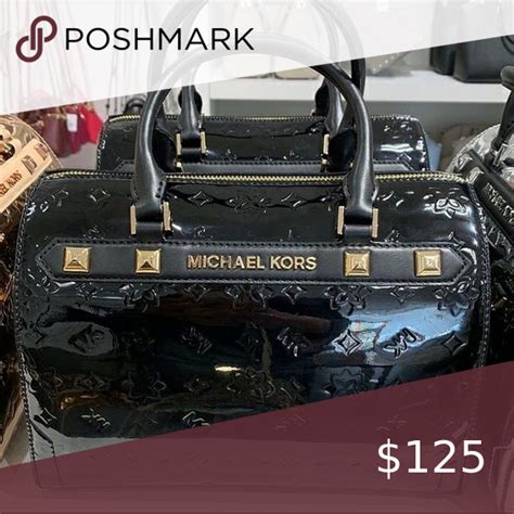 michael kors kara duffle satchel|Women's Black Duffles, Luggage, & Travel .